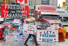 Protests in Canada, widespread arrests