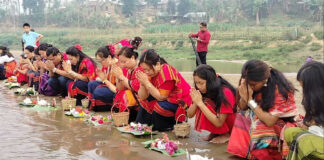 ‘Biju’ begins with flowers floating in Chengi river