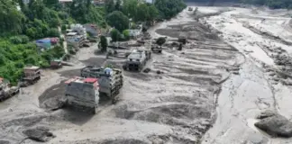 Nepal - The death toll from floods in Tibet rises to 1,301, 5,339